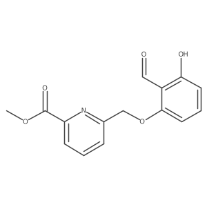 Methyl 6-[(2-formyl-3-hydroxyphenoxy)methyl]-2-pyridinecarboxylate结构式