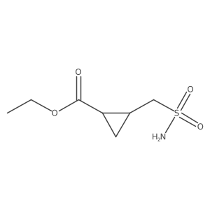 Ethyl 2-(sulfamoylmethyl)cyclopropane-1-carboxylate Structure