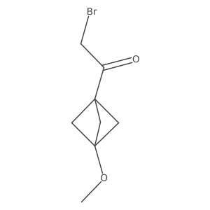 2-Bromo-1-(3-methoxybicyclo[1.1.1]pentan-1-yl)ethan-1-one Structure