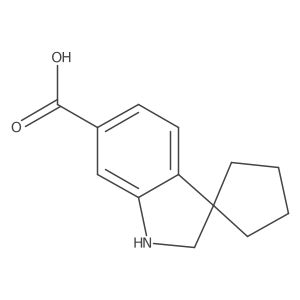 1',2'-Dihydrospiro[cyclopentane-1,3'-indole]-6'-carboxylic acid结构式