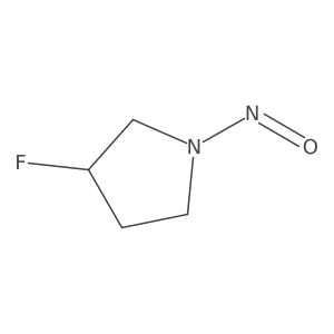 (3R)-3-fluoro-1-nitrosopyrrolidine结构式