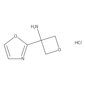 3-(Oxazol-2-yl)oxetan-3-amine hydrochloride结构式