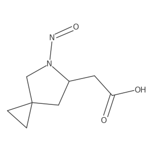 2-{5-Nitroso-5-azaspiro[2.4]heptan-6-yl}acetic acid结构式