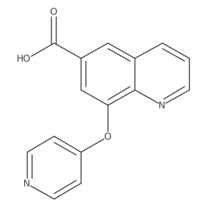 8-(4-Pyridinyloxy)-6-quinolinecarboxylic acid Structure