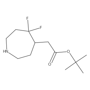 Tert-butyl 2-(5,5-difluoroazepan-4-yl)acetate Structure