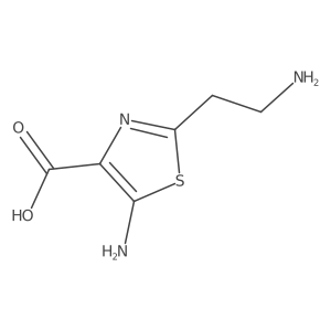 5-Amino-2-(2-aminoethyl)-1,3-thiazole-4-carboxylic acid结构式