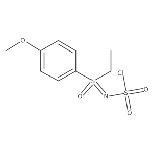 [(Chlorosulfonyl)imino](ethyl)(4-methoxyphenyl)-lambda6-sulfanone Structure