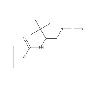 tert-butyl N-(1-isocyanato-3,3-dimethylbutan-2-yl)carbamate结构式
