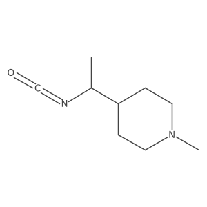 4-(1-Isocyanatoethyl)-1-methylpiperidine结构式