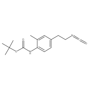 tert-butyl N-[4-(2-isocyanatoethyl)-2-methylphenyl]carbamate结构式