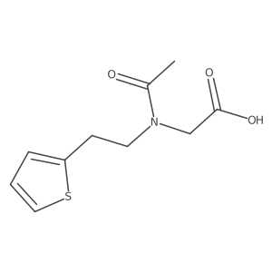2-{N-[2-(thiophen-2-yl)ethyl]acetamido}acetic acid Structure