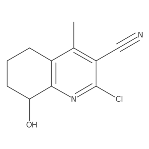 2-Chloro-8-hydroxy-4-methyl-5,6,7,8-tetrahydroquinoline-3-carbonitrile Structure
