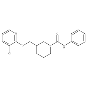 3-{[(3-chloropyridin-2-yl)oxy]methyl}-N-phenylpiperidine-1-carboxamide Structure