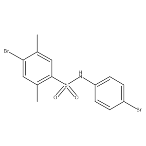 4-bromo-N-(4-bromophenyl)-2,5-dimethylbenzene-1-sulfonamide Structure