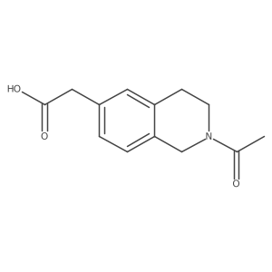 2-(2-Acetyl-1,2,3,4-tetrahydroisoquinolin-6-yl)acetic acid Structure