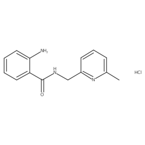 2-amino-N-[(6-methylpyridin-2-yl)methyl]benzamidehydrochloride Structure