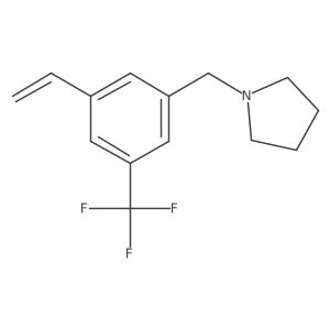 1-(3-(Trifluoromethyl)-5-vinylbenzyl)pyrrolidine结构式