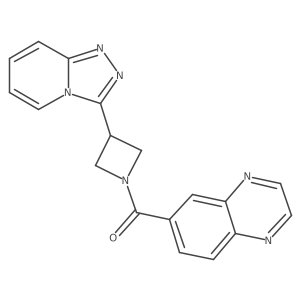 6-(3-{[1,2,4]Triazolo[4,3-a]pyridin-3-yl}azetidine-1-carbonyl)quinoxaline Structure