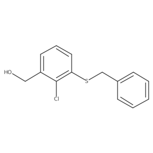 (3-(Benzylthio)-2-chlorophenyl)methanol结构式