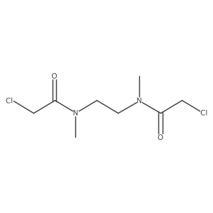 N,N'-bis(2-chloroacetyl)-N,N'-dimethylethylenediamine结构式