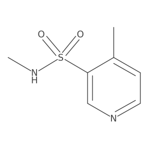 N,4-Dimethylpyridine-3-sulfonamide结构式