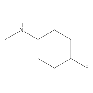 Cis-4-fluoro-N-methylcyclohexan-1-amine结构式