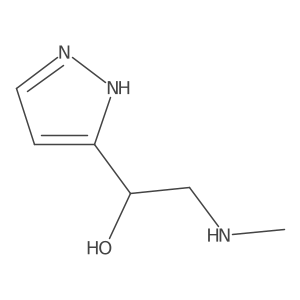 Alpha-[(methylamino)methyl]-1h-pyrazole-3-methanol Structure