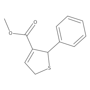 methyl 2-phenyl-2,5-dihydrothiophene-3-carboxylate结构式