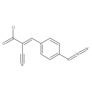 3-(4-Azidophenyl)-2-cyano-2-propenoyl chloride结构式