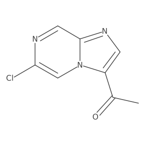 1-(6-Chloroimidazo[1,2-a]pyrazin-3-yl)ethan-1-one Structure