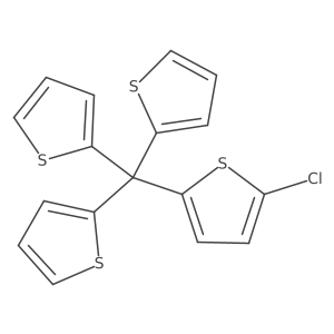 2-Chloro-5-(tri-2-thienylmethyl)thiophene Structure
