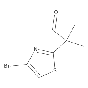 4-Bromo-I+/-,I+/--dimethyl-2-thiazoleacetaldehyde结构式