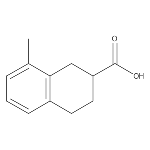 8-Methyl-1,2,3,4-tetrahydronaphthalene-2-carboxylic acid Structure