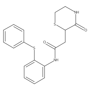 2-(3-oxothiomorpholin-2-yl)-N-[2-(phenylsulfanyl)phenyl]acetamide Structure