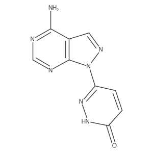 6-(4-Aminopyrazolo[3,4-d]pyrimidin-1-yl)pyridazin-3-ol结构式