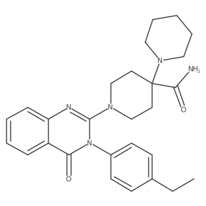 1'-[3-(4-Ethylphenyl)-4-oxo-3,4-dihydroquinazolin-2-yl]-[1,4'-bipiperidine]-4'-carboxamide结构式
