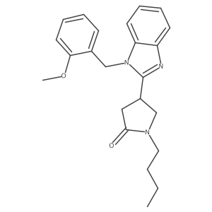 1-Butyl-4-{1-[(2-methoxyphenyl)methyl]benzimidazol-2-yl}pyrrolidin-2-one Structure