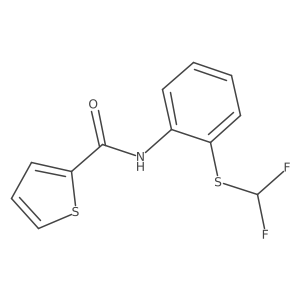 n-(2-((Difluoromethyl)thio)phenyl)thiophene-2-carboxamide结构式