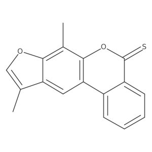 7,10-dimethyl-5H-benzo[c]furo[3,2-g]chromene-5-thione结构式