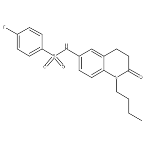 N-(1-butyl-2-oxo-1,2,3,4-tetrahydroquinolin-6-yl)-4-fluorobenzenesulfonamide Structure