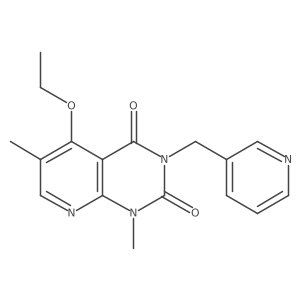 5-ethoxy-1,6-dimethyl-3-(pyridin-3-ylmethyl)pyrido[2,3-d]pyrimidine-2,4(1H,3H)-dione Structure
