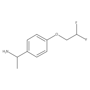 1-[4-(2,2-Difluoroethoxy)phenyl]ethan-1-amine结构式