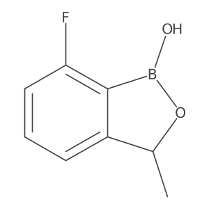 7-Fluoro-3-methylbenzo[c][1,2]oxaborol-1(3H)-ol Structure
