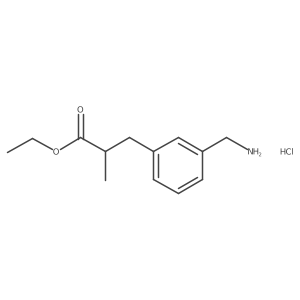 Ethyl 3-[3-(Aminomethyl)Phenyl]-2-Methylpropanoate Hydrochloride Structure
