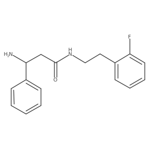 I(2)-Amino-N-[2-(2-fluorophenyl)ethyl]benzenepropanamide Structure
