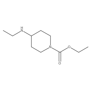 Ethyl 4-(ethylamino)piperidine-1-carboxylate结构式