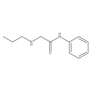 N-phenyl-2-(propylamino)acetamide结构式