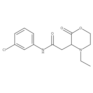 N-(3-chlorophenyl)-2-(4-ethyl-2-oxomorpholin-3-yl)acetamide Structure