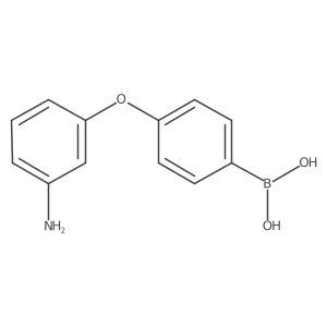 B-[4-(3-aminophenoxy)phenyl]boronic acid结构式