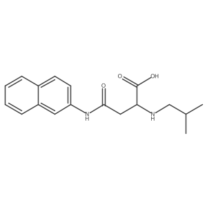 2-(Isobutylamino)-4-(naphthalen-2-ylamino)-4-oxobutanoic acid Structure